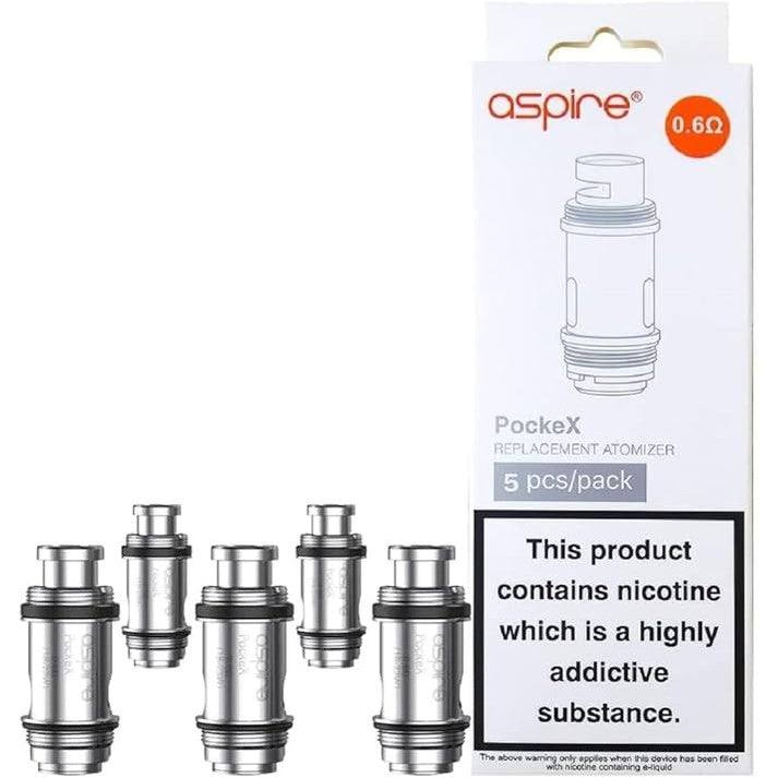 Aspire PockeX Replacement Coils – 5 Pack
