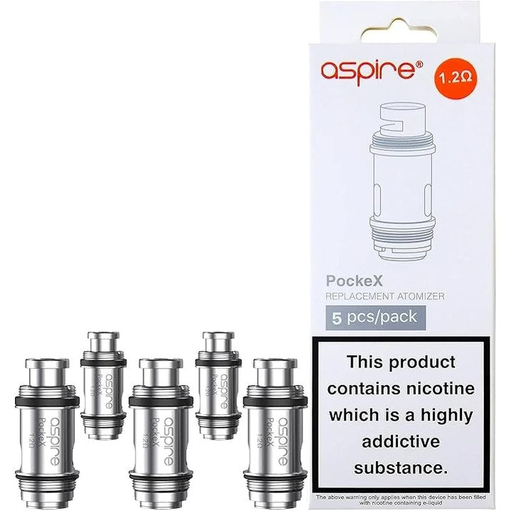 Aspire PockeX Replacement Coils – 5 Pack