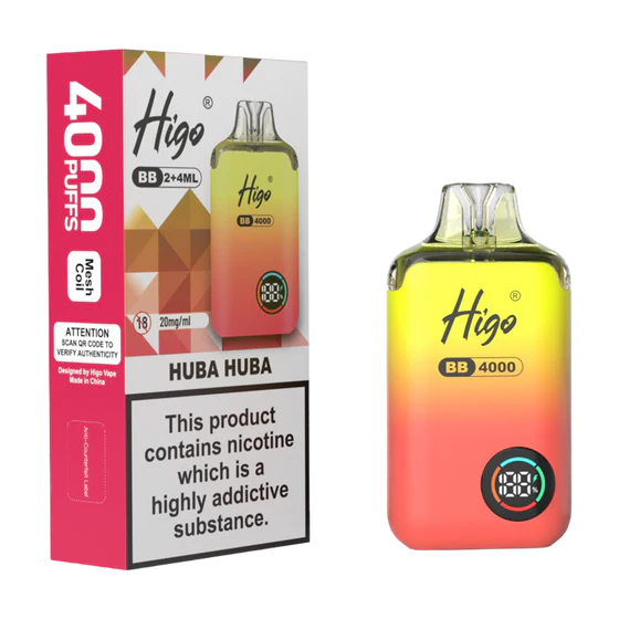 Higo BB 4000 Prefilled Pod Kit – 20mg Nic Salt