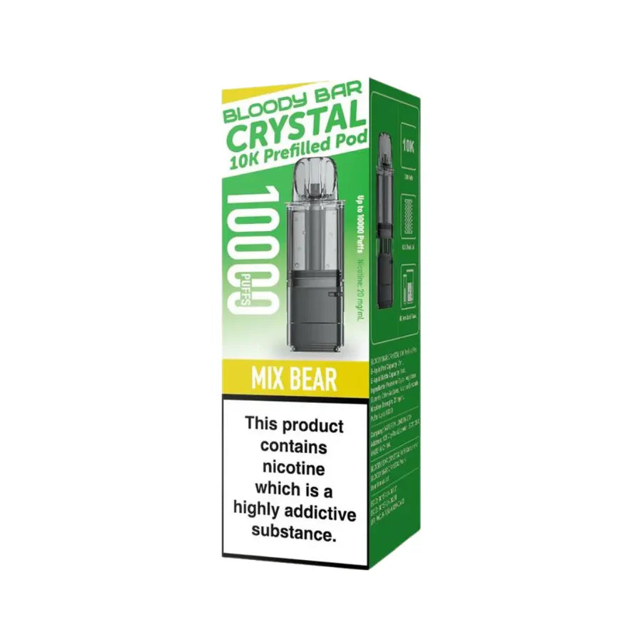 Bloody Bar Crystal 10K Refill Pods - 20mg Nic