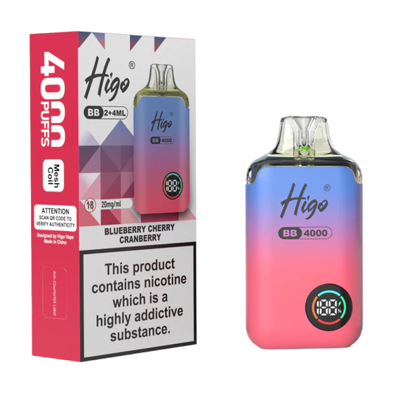 Higo BB 4000 Prefilled Pod Kit – 20mg Nic Salt