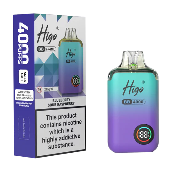 Higo BB 4000 Prefilled Pod Kit – 20mg Nic Salt