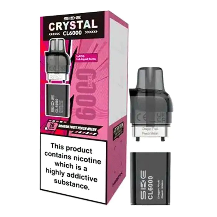 SKE Crystal CL6000 Prefilled Pods  – 20mg Nic