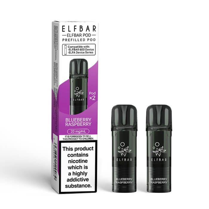 ELFBAR 600 Prefilled Replacement Pods - 20mg Nic ( Pack of 2 )