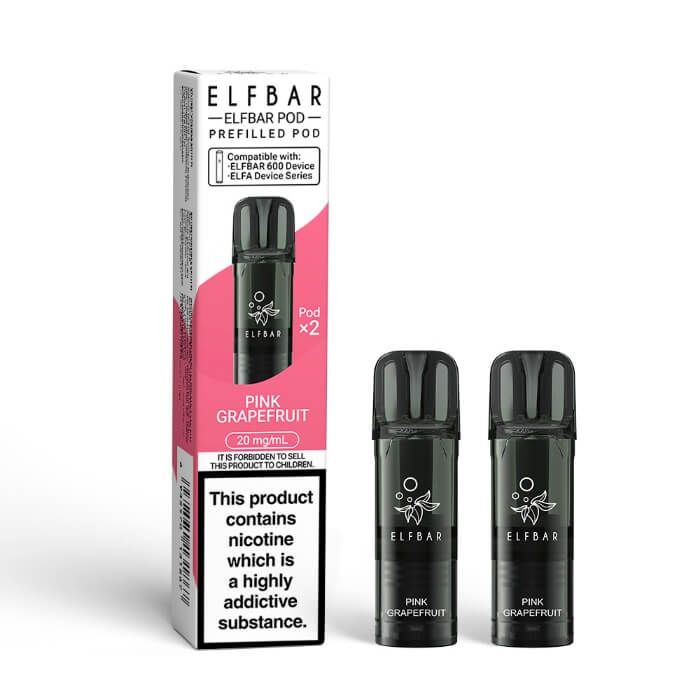 ELFBAR 600 Prefilled Replacement Pods - 20mg Nic ( Pack of 2 )