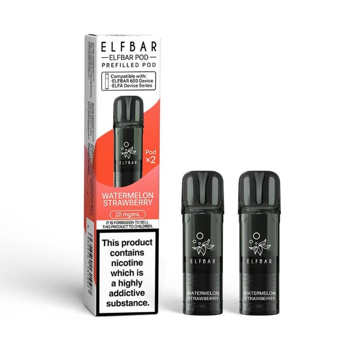 ELFBAR 600 Prefilled Replacement Pods - 20mg Nic ( Pack of 2 )