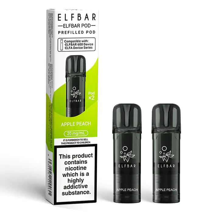ELFBAR 600 Prefilled Replacement Pods - 20mg Nic ( Pack of 2 )