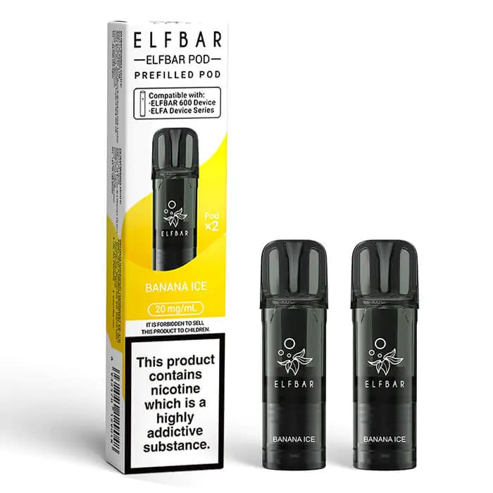 ELFBAR 600 Prefilled Replacement Pods - 20mg Nic ( Pack of 2 )
