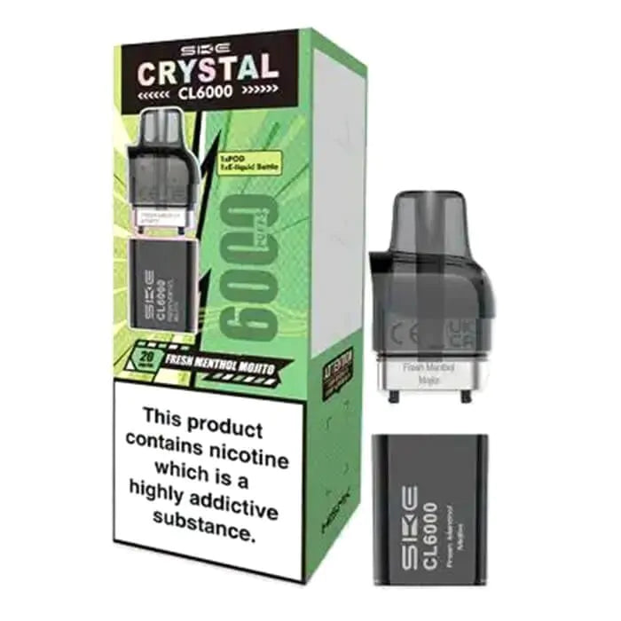 SKE Crystal CL6000 Prefilled Pods  – 20mg Nic