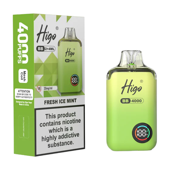 Higo BB 4000 Prefilled Pod Kit – 20mg Nic Salt