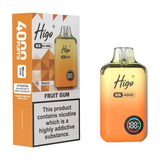 Higo BB 4000 Prefilled Pod Kit – 20mg Nic Salt