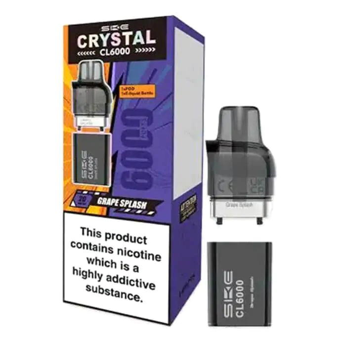 SKE Crystal CL6000 Prefilled Pods  – 20mg Nic