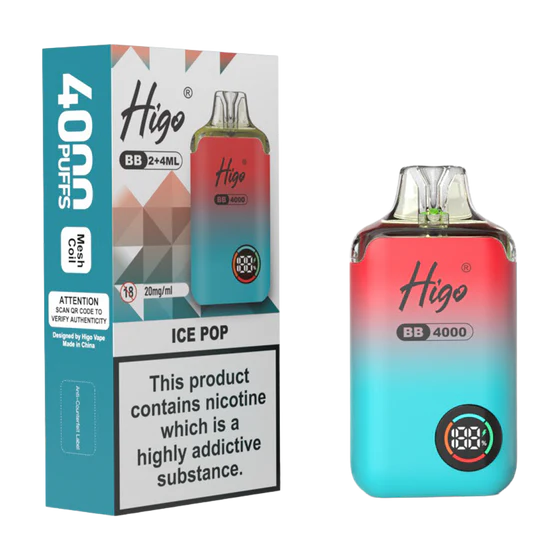 Higo BB 4000 Prefilled Pod Kit – 20mg Nic Salt