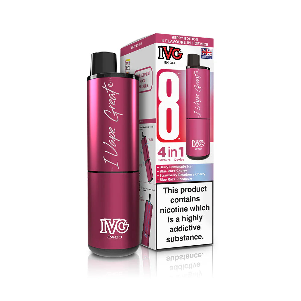 IVG 2400 4 In 1 Rechargeable Pod Kits