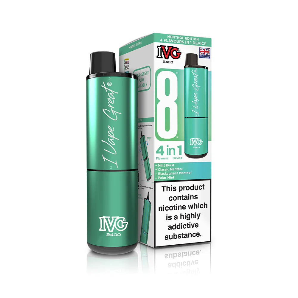 IVG 2400 4 In 1 Rechargeable Pod Kits