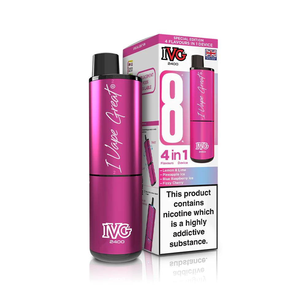 IVG 2400 4 In 1 Rechargeable Pod Kits