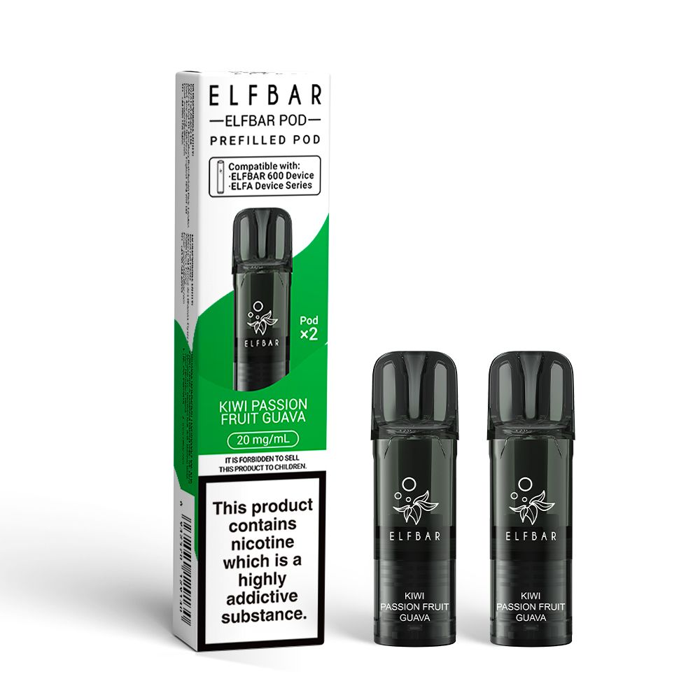 ELFBAR 600 Prefilled Replacement Pods - 20mg Nic ( Pack of 2 )