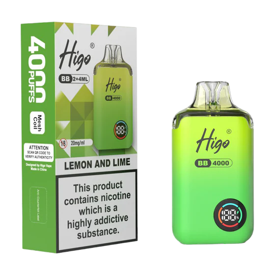 Higo BB 4000 Prefilled Pod Kit – 20mg Nic Salt