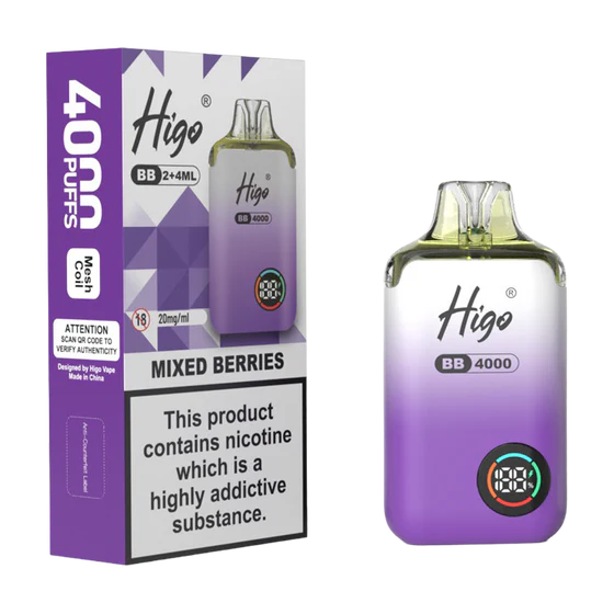 Higo BB 4000 Prefilled Pod Kit – 20mg Nic Salt