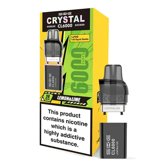 SKE Crystal CL6000 Prefilled Pods  – 20mg Nic