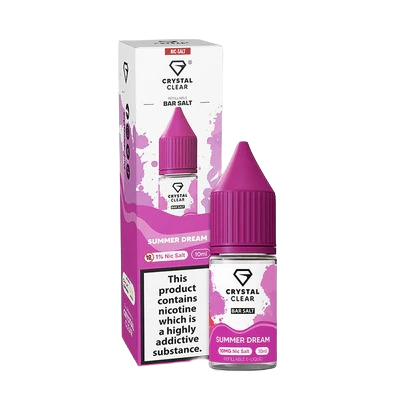 Crystal Clear Nic Salt E-Liquid – 10mg