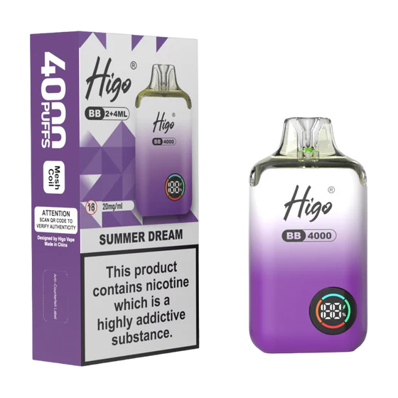 Higo BB 4000 Prefilled Pod Kit – 20mg Nic Salt