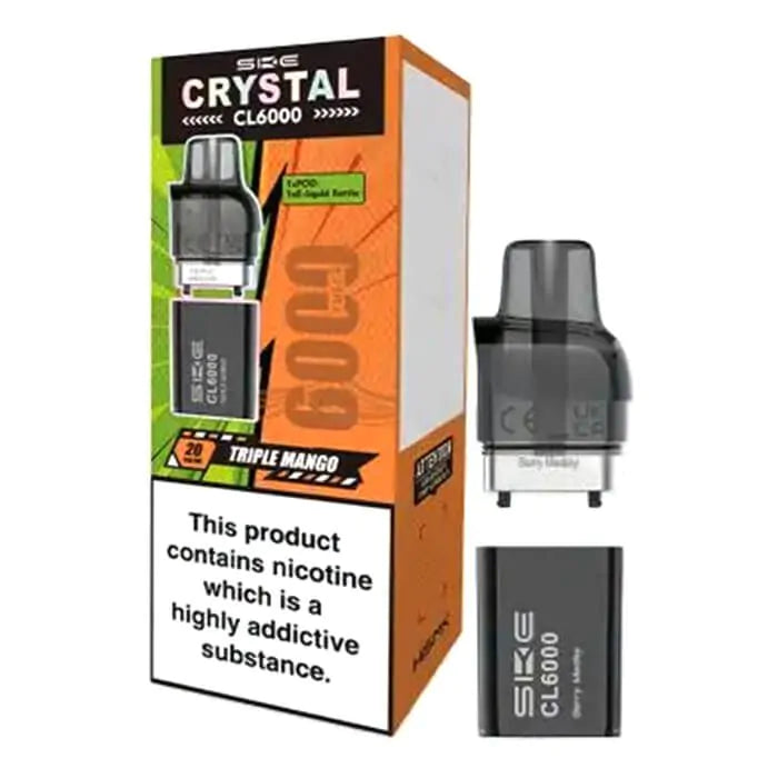 SKE Crystal CL6000 Prefilled Pods  – 20mg Nic