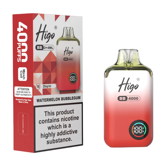 Higo BB 4000 Prefilled Pod Kit – 20mg Nic Salt